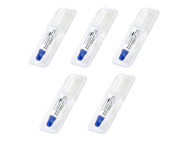 StarTech.com Thermal Paste, High Performance Thermal Paste, Pack of 5 Re-sealable Syringes (1.5g / each), Metal Oxide Heat Sink Compound, CPU Thermal Paste, Thermal Glue, RoHS / CE - GPU Grease - Thermal paste - high performance (pack of 5)