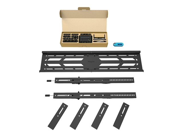 Neomounts WL30S-950BL19 - Mounting kit (wall mount) - heavy-duty - for flat panel - fixed - lockable - black - screen size: 55\"-110\"