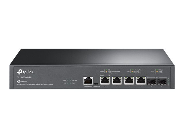TP-Link JetStream TL-SX3206HPP V1 - Switch - L2+ - Managed - desktop, rack-mountable - PoE++ (200 W)