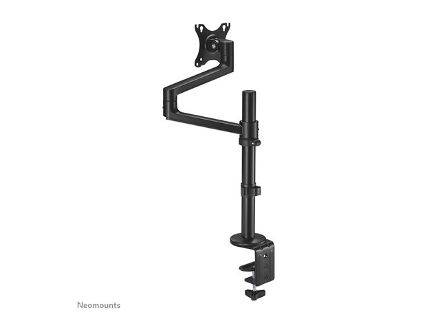 Neomounts DS60-425BL1 - Mounting kit (desk clamp mount, desk grommet, VESA adapter plate, monitor arm) - full-motion adjustable arm - for LCD display - steel - black - screen size: 17\"-27\"