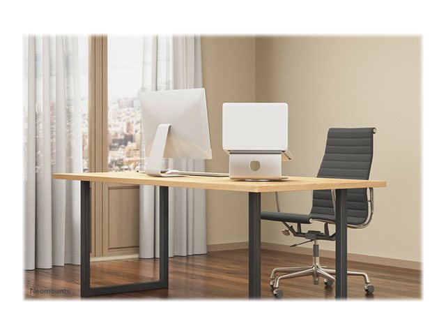Neomounts NSLS050 - Stand - for notebook - brushed aluminium - silver - screen size: 10\"-17\" - desktop
