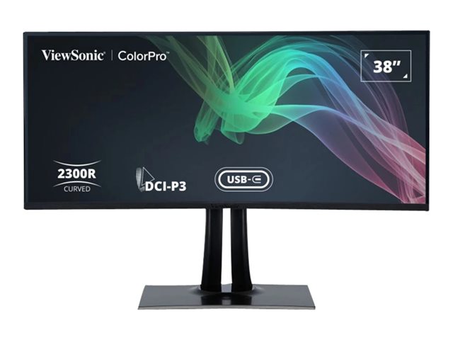 38in 3840 x 1600 21:9 SuperClear IPS Curve monitor 3 sides frameless hardware calibration DCI-P3 100 sRGBHDR 10 2 HDMI DisplayPort USB type C USB ports Ethernet speakers height adjustable