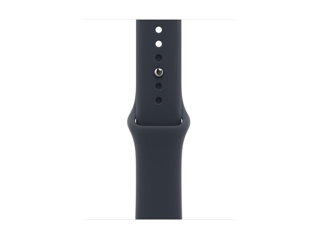 Apple Watch Series 12 GPS + Cellular 42mm Natural Titanium Case with Navy Blue Sport Band - S/M