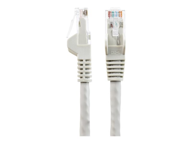 StarTech.com 1m LSZH CAT6 Ethernet Cable, 10 Gigabit Snagless RJ45 100W PoE Network Patch Cord with Strain Relief, CAT 6 10GbE UTP, Grey, Individually Tested/ETL, Low Smoke Zero Halogen - Category 6 - 24AWG (N6LPATCH1MGR) - Patch cable - RJ-45 (M) to