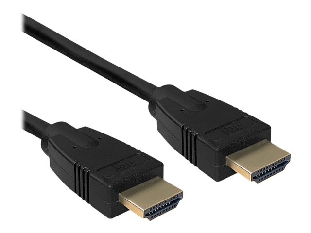 Ultra High Speed - HDMI-kabel - HDMI male naar HDMI male - 2 m - beschermd - zwart - gevormd, 4K ondersteuning, ondersteunt 8K UHD (7680 x 4320)
