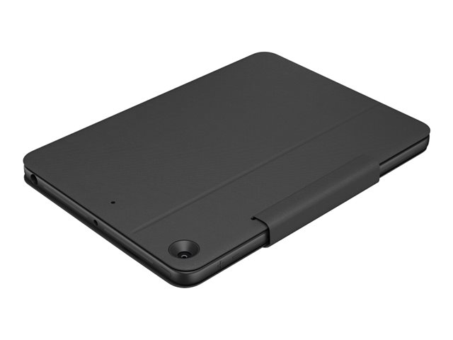 Logitech Rugged Folio - Keyboard and folio case - Apple Smart connector - QWERTY - UK - for Apple 10.2-inch iPad (7th generation, 8th generation, 9th generation)