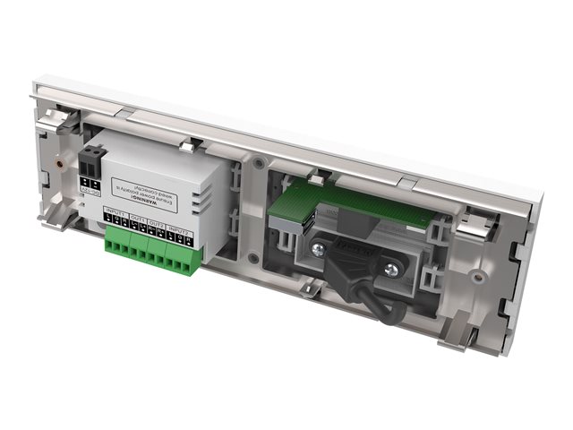VISION Techconnect Modular AV Faceplate - LIFETIME WARRANTY - Belgian 65mm surround - frame which accommodates four modules - fits to standard 65mm Le Grand cable canal - 210 x 68 x 20 mm - plastic - white
