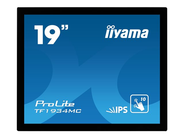 iiyama ProLite TF1934MC-B7X - LED monitor - 19\" - open frame - touchscreen - 1280 x 1024 - IPS - 350 cd/m² - 1000:1 - 14 ms - HDMI, VGA, DisplayPort - black