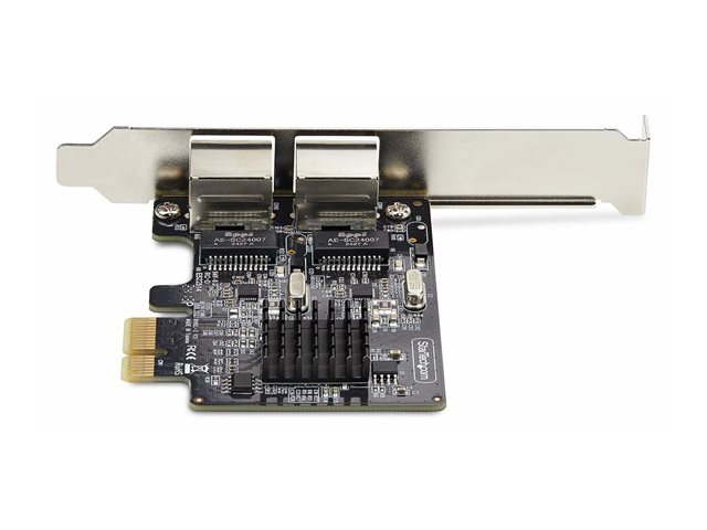 StarTech.com 2-Port Gigabit PCIe Network Adapter Card, TAA Compliant - Network adapter - PCIe - Gigabit Ethernet x 2 - black - TAA Compliant