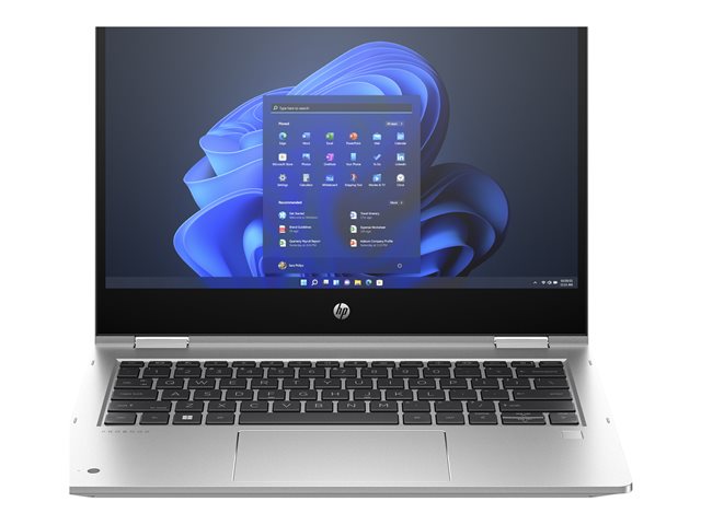 HP Pro x360 435 G10 Notebook - Flip design - AMD Ryzen 3 - 7330U / up to 4.3 GHz - Win 11 Pro - Radeon Graphics - 16 GB RAM - 512 GB SSD NVMe, TLC - 13.3\" IPS touchscreen 1920 x 1080 (Full HD) - Wi-Fi 6E, Bluetooth - pike silver aluminium - kbd: Belgium - with HP Wolf Pro Security Edition (1 year)