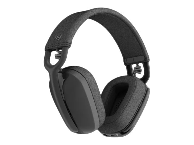 Logitech Zone Vibe Wireless - Headset - full size - Bluetooth - wireless - USB-C via Bluetooth adapter - graphite - Optimised for UC