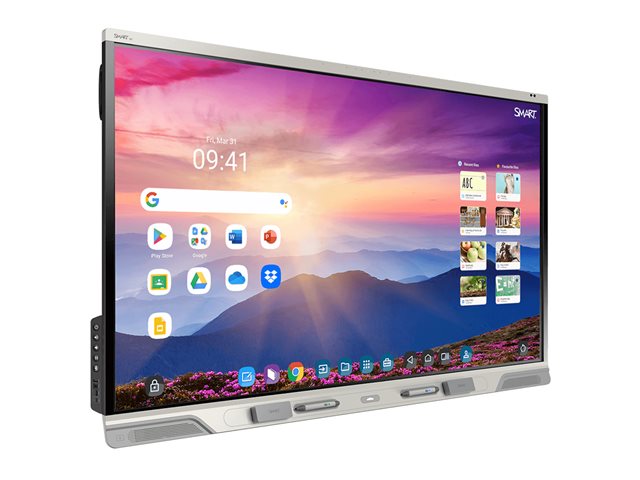 SMART Board RX275 - 75\" Diagonal Class RX Series with iQ LED-backlit LCD display - interactive - with built-in interactive whiteboard, touchscreen (multi touch), 8-microphone array, RFID NFC reader/writer CCID - Android - 4K UHD (2160p) 3840 x 2160 -