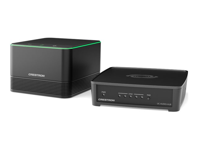 Crestron Flex Pod UC-AUDIO-1-B-DR2 KIT - Wireless Audio Kit speakerphone hands-free - DECT - wireless - black - with Crestron Flex UC-AUDIO-HUB