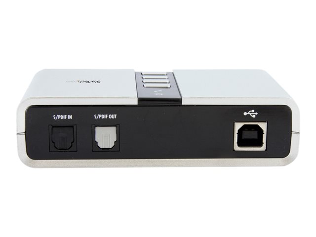 StarTech.com 7.1 USB Sound Card - External Sound Card for Laptop with SPDIF Digital Audio - Sound Card for PC - Silver (ICUSBAUDIO7D) - Sound card - 48 kHz - 7.1 - USB 2.0 - for P/N: MU15MMS, MU6MMS