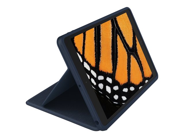 Logitech Rugged Combo 3 Touch for Education - Keyboard and folio case - with trackpad - Apple Smart connector - AZERTY - French - classic blue - academic - for Apple 10.2-inch iPad (7th generation, 8th generation, 9th generation)