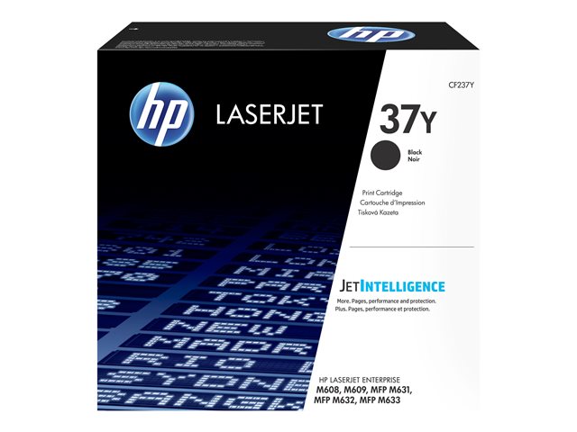 HP 37Y - Extra High Yield - black - original - LaserJet - toner cartridge (CF237Y) - for LaserJet Enterprise M608, M609, MFP M633, LaserJet Enterprise Flow MFP M633