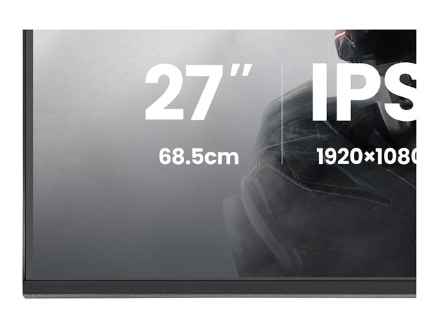 27\"WIDE LCD, G-Master Black Hawk, 1920 x 1080, 144 Hz IPS panel, LED Bl., Freesync,  USB-Hub(2xOut v2.0),  350 cd/m², 1500:1 Static Contrast, 80.000.000:1 ACR, Speakers, DisplayPort, HDMI, 1ms(MPRT), Black Tuner