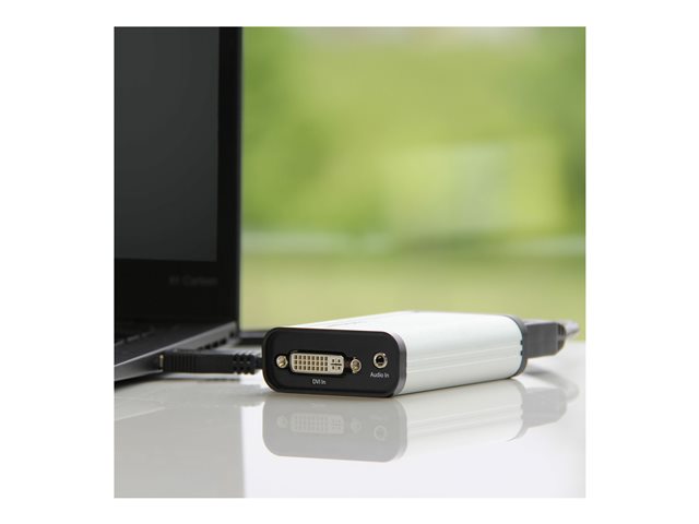 StarTech.com DVI Video Capture Card - 1080p 60fps Game Capture Card - Aluminum - Game Capture Card - HD PVR - USB Video Capture (USB32DVCAPRO) - Video converter - DVI - DVI - aluminium