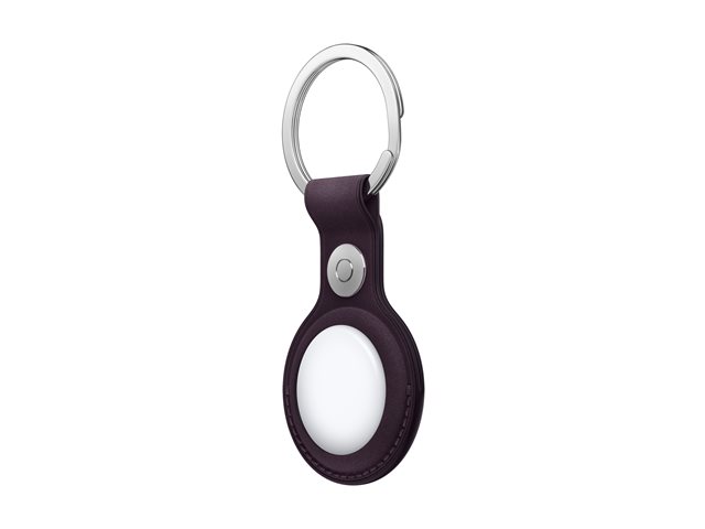 Apple - Case for airtag - microtwill, stainless steel - blackberry