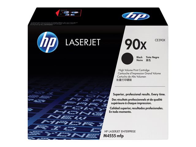 HP 90X - High Yield - black - original - LaserJet - toner cartridge (CE390X) - for LaserJet Enterprise 600 M602, 600 M603, M4555