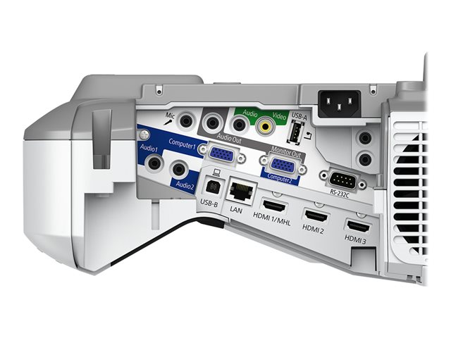 Epson EB-685Wi - 3LCD projector - 3500 lumens (white) - 3500 lumens (colour) - WXGA (1280 x 800) - 16:10 - 720p - LAN - grey, white