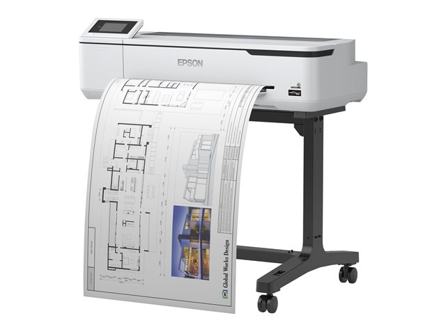 Epson SureColor SC-T3100 - 24\" large-format printer - colour - ink-jet - Roll A1 (61.0 cm) - 2400 x 1200 dpi - Gigabit LAN, Wi-Fi(n), USB 3.0 - cutter
