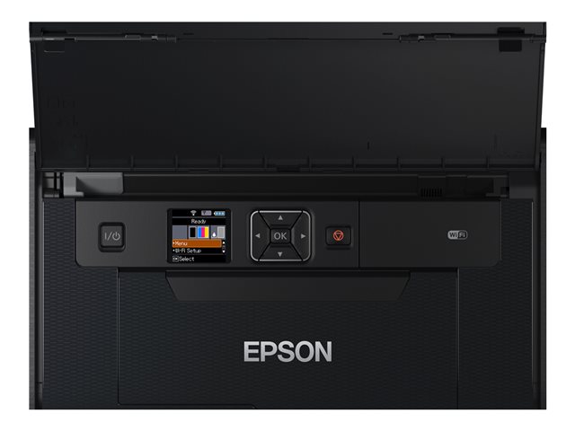 Epson WorkForce WF-110W - Printer - colour - ink-jet - A4 - 5760 x 1440 dpi - up to 7 ppm (mono) / up to 4 ppm (colour) - capacity: 20 sheets - USB 2.0, Wi-Fi(n)
