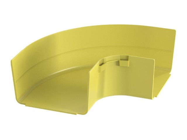 Panduit FiberRunner - Cable raceway right angle fitting (horizontal) - yellow