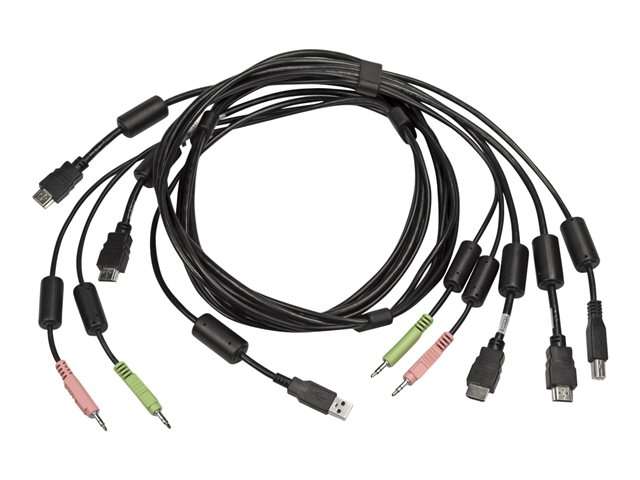 CABLE ASSY 2-HDMI/1-USB/2-AUDIO 6FT