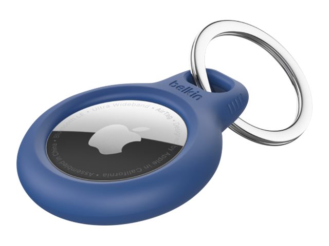 Belkin Secure holder with Keyring for Airtag - 2 Pack Blue