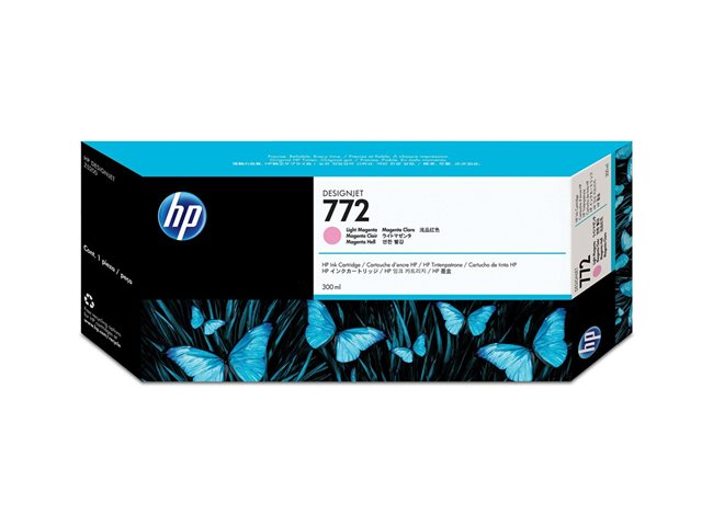 HP 772 - 300 ml - light magenta - original - DesignJet - ink cartridge - for DesignJet HD Pro MFP, Z5200, Z5200 PostScript, Z5400 PostScript ePrinter