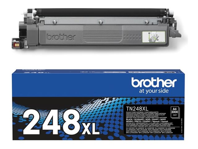 Brother TN248XLBK - High Yield - black - original - box - toner cartridge - for Brother DCP-L3520, DCP-L3560, HL-L3220, HL-L3240, HL-L8240, MFC-L3760, MFC-L8390