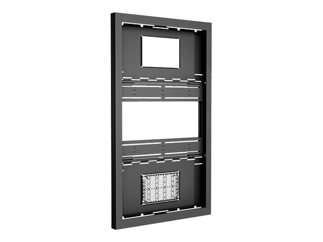 Chief Impact On-Wall Kiosk - Enclosure - portrait - for LCD display - lockable - black - screen size: 75\" - on-wall mounted