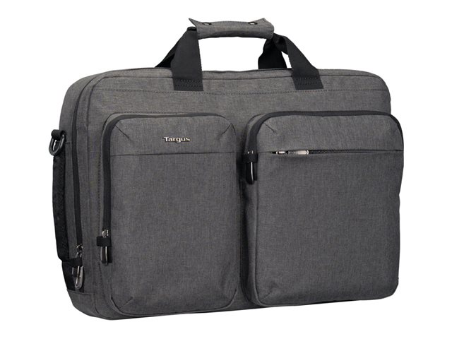 15-16- HYBRID BRIEFCASE BACKPACK - GREY