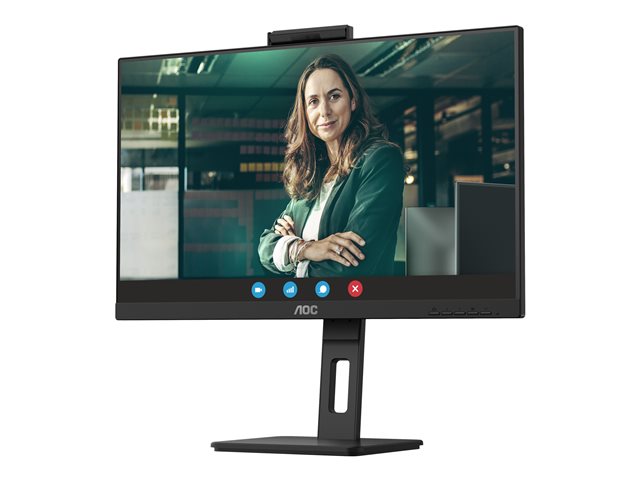 AOC Pro-line 24P3CW - LED monitor - 24\" (23.8\" viewable) - 1920 x 1080 Full HD (1080p) @ 75 Hz - IPS - 300 cd/m² - 1000:1 - 4 ms - HDMI, 2xDisplayPort, USB-C - speakers - black