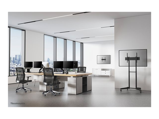 Neomounts NM-D775DX - Mounting kit - full-motion - for 2 LCD displays - black - screen size: 10\"-32\" - clamp mountable, grommet, desk-mountable