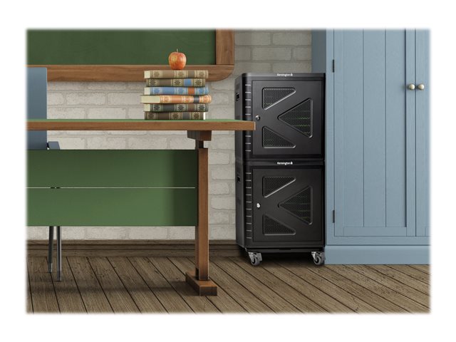 Kensington Secure Cabinet Trolley - Mounting component (cart base) - black