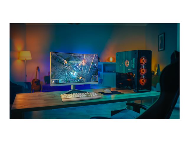 Philips Evnia 5000 27M2C5501 - LED monitor - gaming - curved - 27\" - 2560 x 1440 QHD @ 180 Hz - Fast VA - 5000:1 - HDR10 - 0.5 ms - 2xHDMI, DisplayPort - white