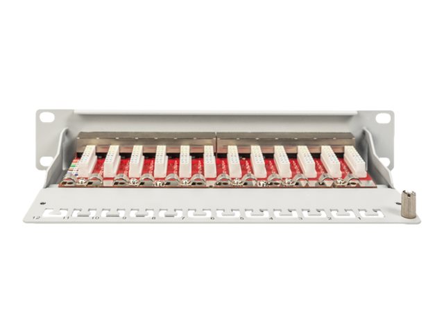 CAT 6A Patch Panel shielded 12-Port labe