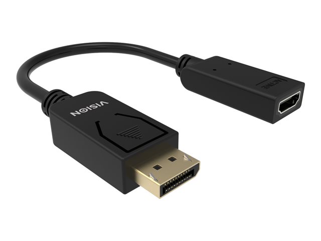 VISION - Adapter - DisplayPort male to HDMI female - black - 4K60Hz support