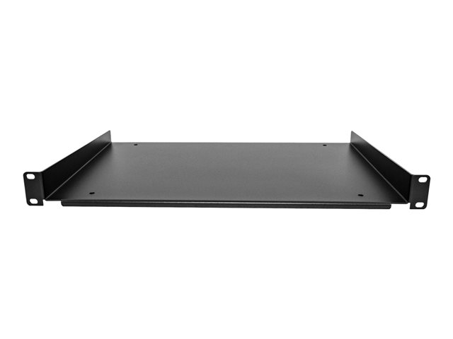 StarTech.com 1U Fixed Server Rack Mount Shelf, 12in Deep Steel Universal Cantilever Tray for 19\" AV/Data/Network Equipment Rack with Cage Nuts & Screws, 55lbs Weight Capacity, 12\" Deep - 1U Network Rack Shelf - Rack shelf - 1U - 19\"