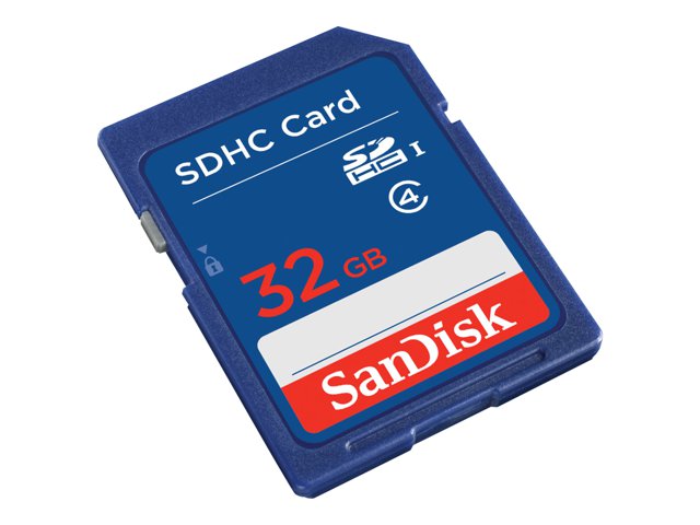 SanDisk Standard - Flash memory card - 32 GB - Class 4 - SDHC