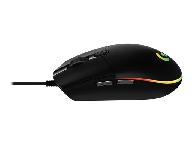Logitech Gaming Mouse G203 LIGHTSYNC - Mouse - optical - 6 buttons - wired - USB - black