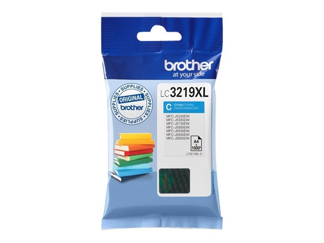 Brother LC3219XLC - XL - cyan - original - blister - ink cartridge - for INKvestment Business Smart Plus MFC-J5930, INKvestment Business Smart Pro MFC-J6935