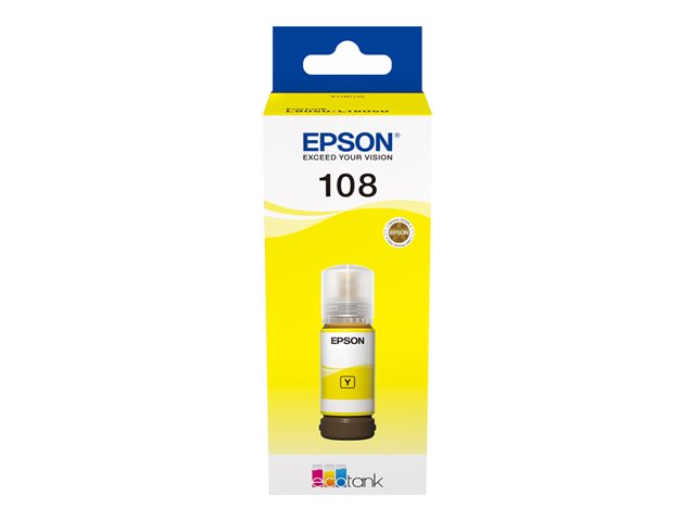 Epson EcoTank 108 - 70 ml - yellow - original - ink refill - for Epson L18050, EcoTank L8050