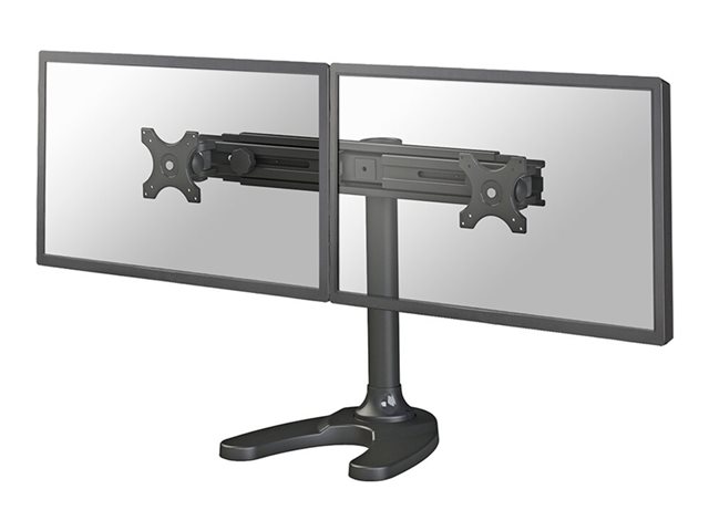 Neomounts FPMA-D700DD - Stand - full-motion - for 2 LCD displays - black - screen size: 19\"-30\" - desktop stand, grommet, desk-mountable