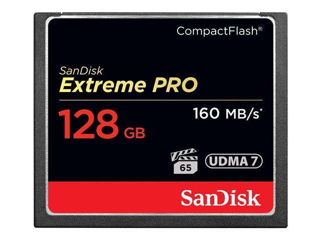 SanDisk Extreme Pro - Flash memory card - 128 GB - CompactFlash