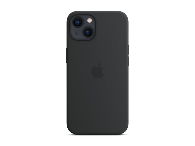 Apple - Back cover for mobile phone - MagSafe compatibility - silicone - midnight - for iPhone 13
