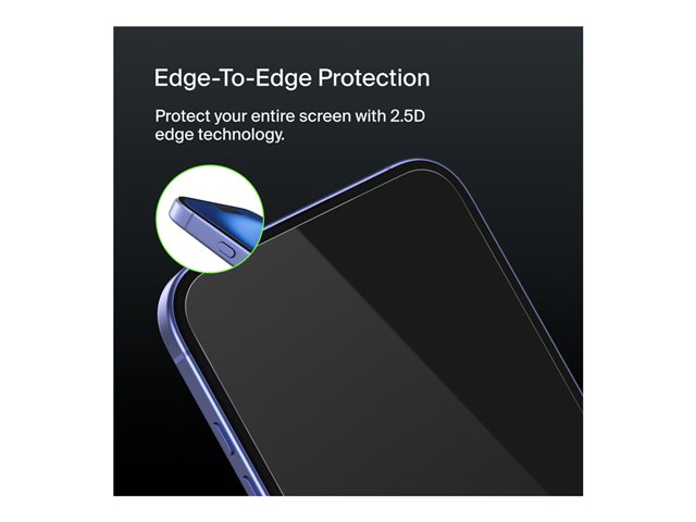 BELKIN ScreenForce Pro UltraGlass2 AM Screen Protection for iPhone 15/14 Pro