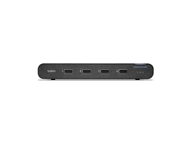 Belkin Universal Secure Single-Head - 2nd Generation - KVM / audio switch - 4 x KVM / audio - 1 local user - desktop